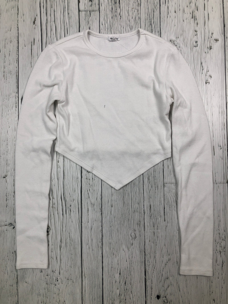 Garage white cropped shirt - Hers XS