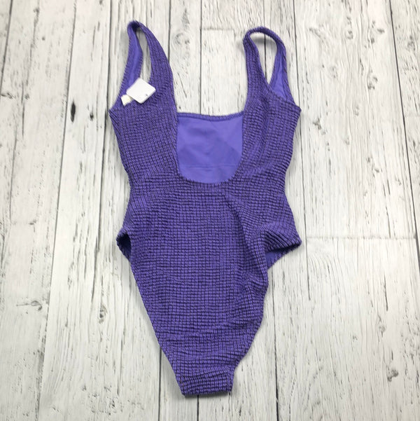 Aerie purple patterned bathing suit - Hers XXS