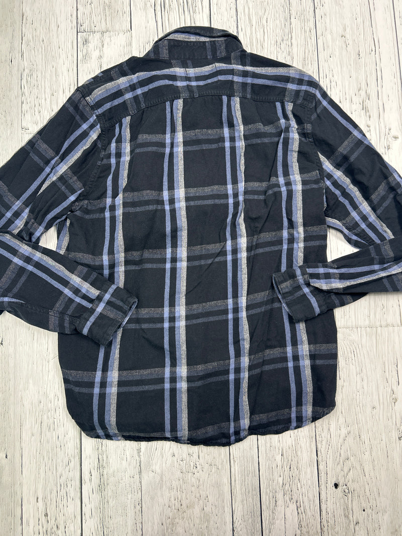 Hollister blue plaid button up shirt - His L