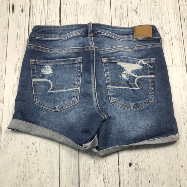 American Eagle distressed blue denim shorts - Hers M/8