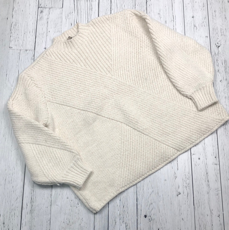 Zara white knitted sweater - Hers L