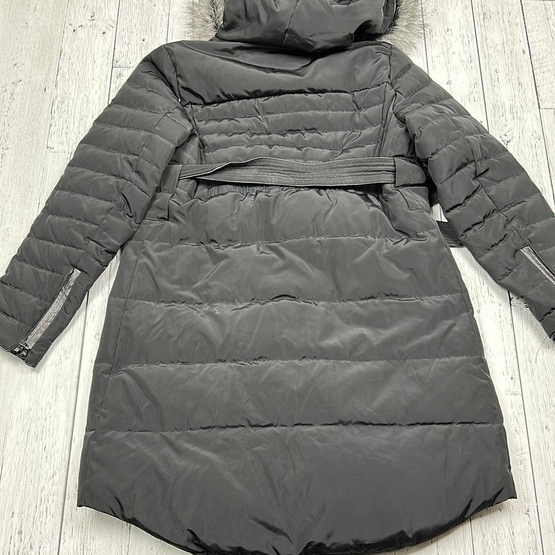 Thyme Maternity Black Long Winter Coat - Ladies M