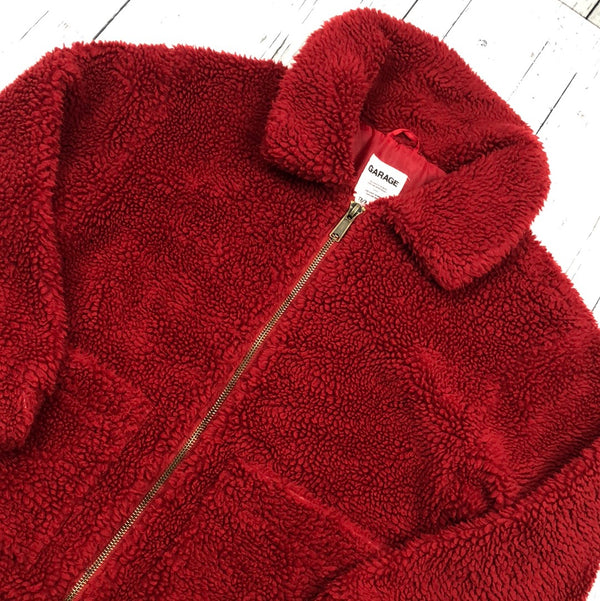 Garage Red Teddy Bear Jacket - Hers XS/S