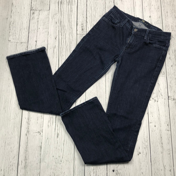 For all 7 mankind mid rise bootcut blue jeans - Hers M/29