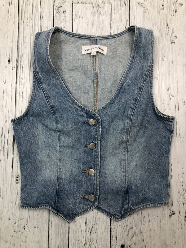 Denim Forum blue denim tank top - Hers S