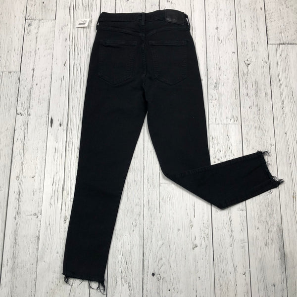 Denim Forum the Lola rise skinny crop black jeans - S/28