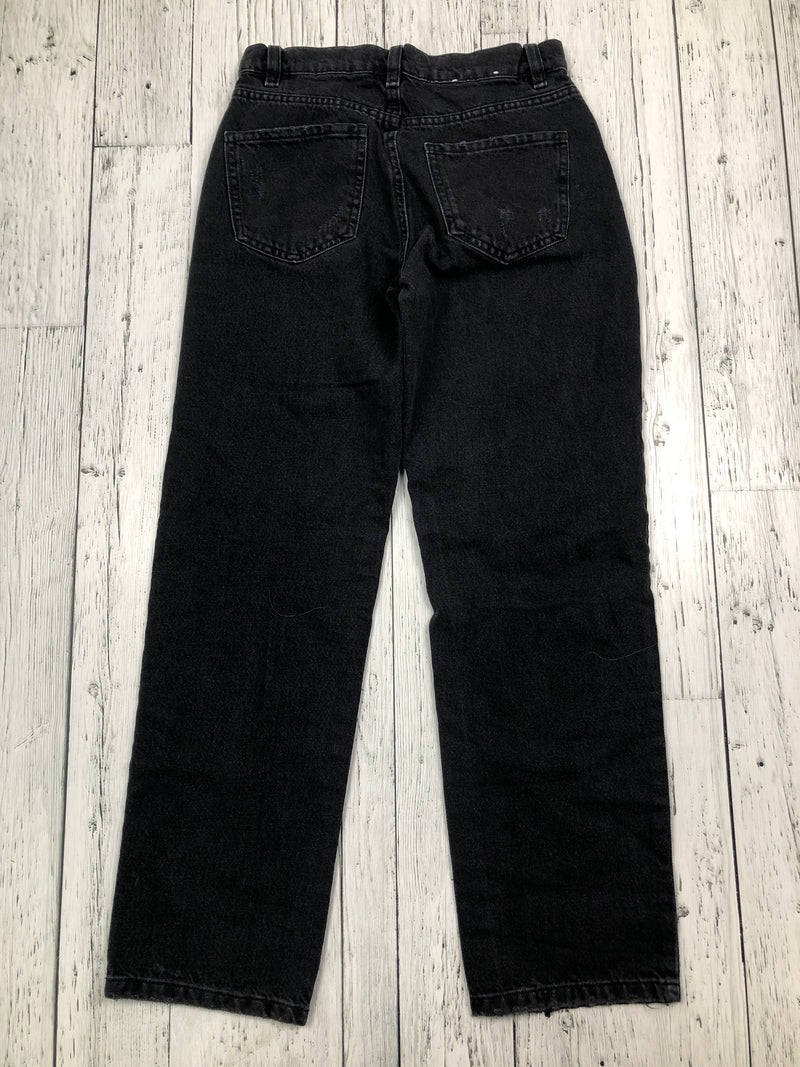 Garage black denim distressed pants - Hers XS/24