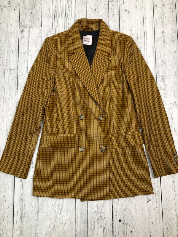 Little moon yellow plaid suit jacket/ pants - Hers XS