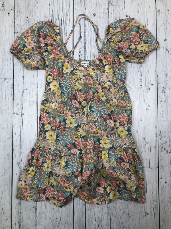 Heartloom blue yellow floral dress - Hers XS