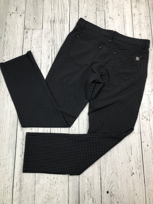 FJ black grey patterned pants - His M/32x32