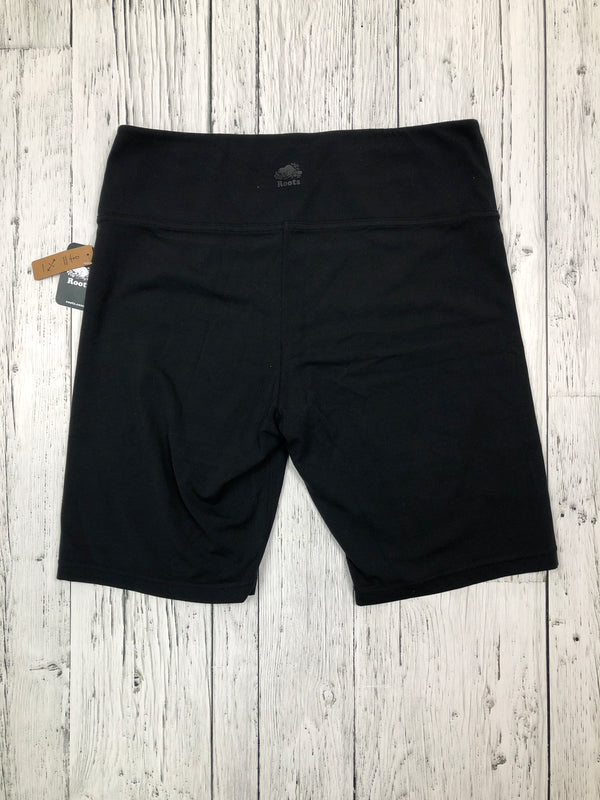 Roots black legging shorts - Hers XL