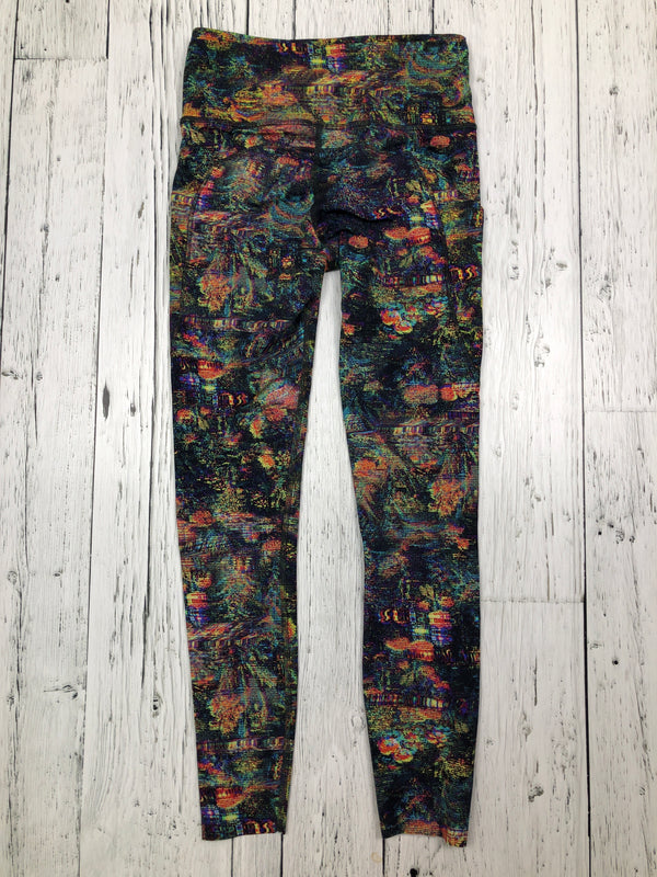 lululemon yellow red patterned leggings - Hers S/4