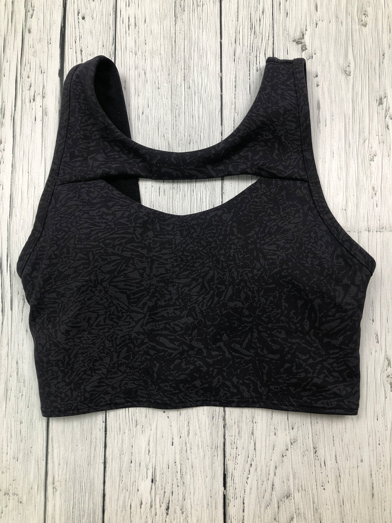 lululemon black patterned sports bra - Hers XS/2