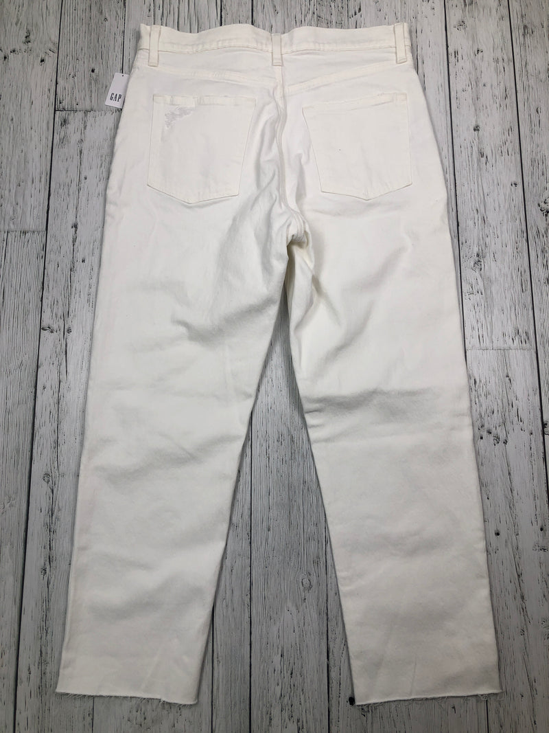 Gap cheeky straight sky high white distressed jeans - Hers L/14