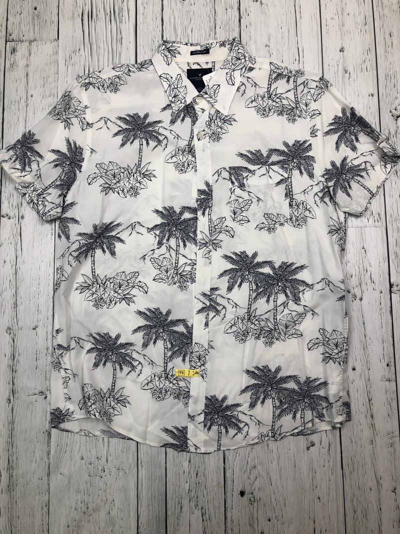 American Eagle white patterned shirt - His M