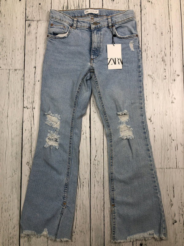 Zara blue distressed bootcut jeans - Girls 11/12