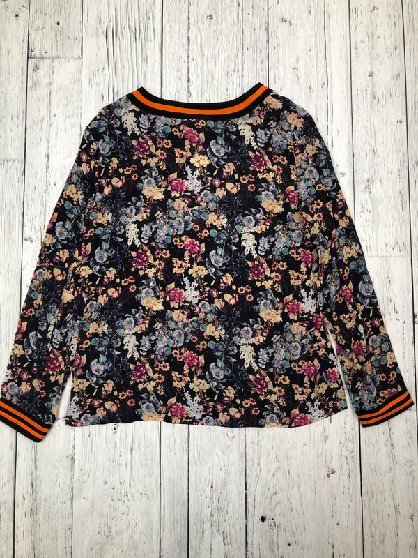 Rdalamal black floral shirt - Hers M/8