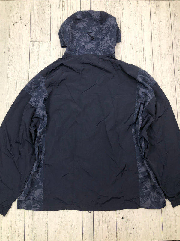 Adidas blue patterned windbreaker jacket - Hers L