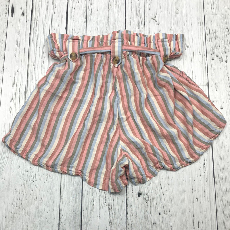 American eagle pink green striped shorts - Hers M