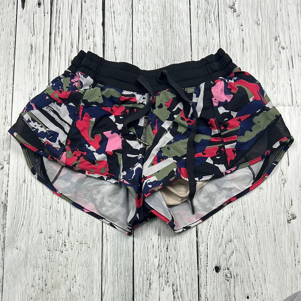 lululemon pink green patterned shorts - Hers S/4