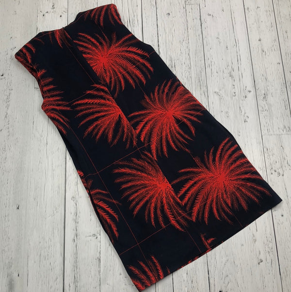 VictoriaVictoriaBeckham navy red patterned dress - Hers S/6