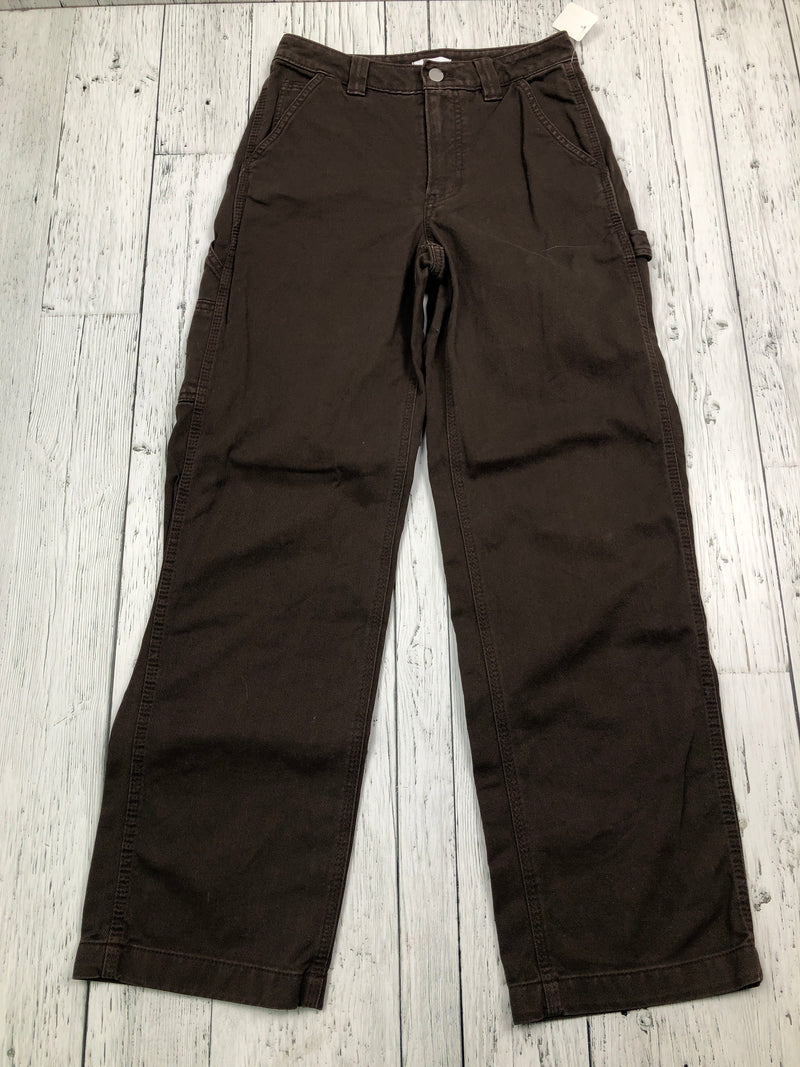 Tna Aritzia brown cargo pants - Hers 0