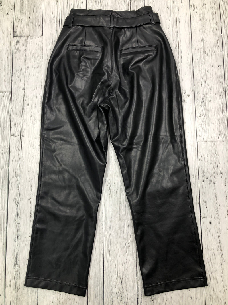 Abercrombie&Fitch black leather pants - Hers XS