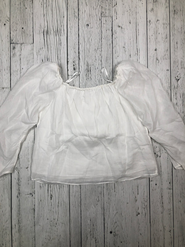 Frame white linen long sleeve - Hers M