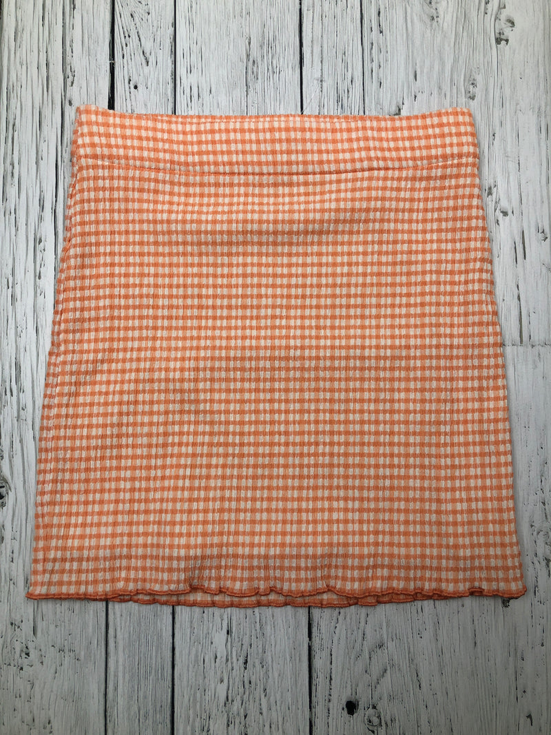Wilfred Aritzia orange white patterned skirt - Hers XS
