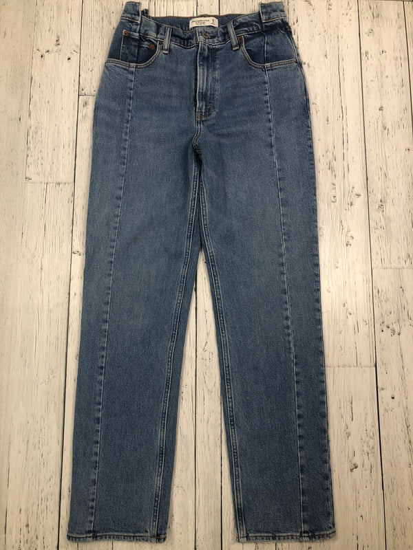 Abercrombie&Fitch blue 90s straight ultra high rise jeans - Hers M/8