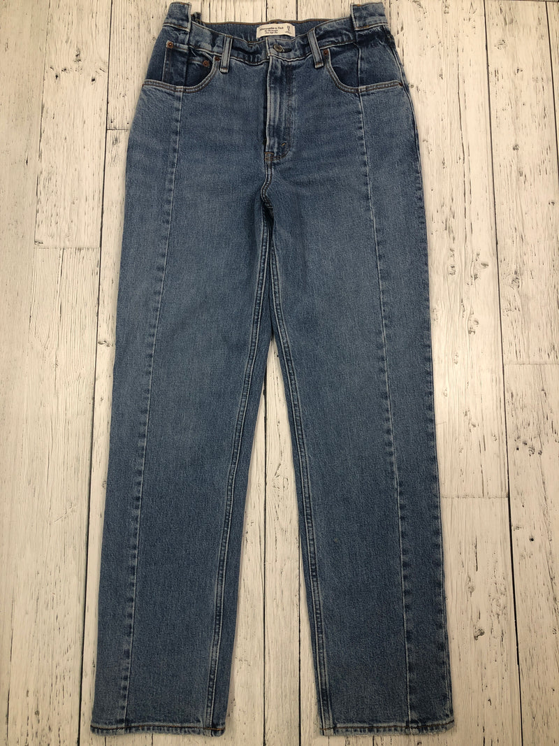 Abercrombie&Fitch blue 90s straight ultra high rise jeans - Hers M/8