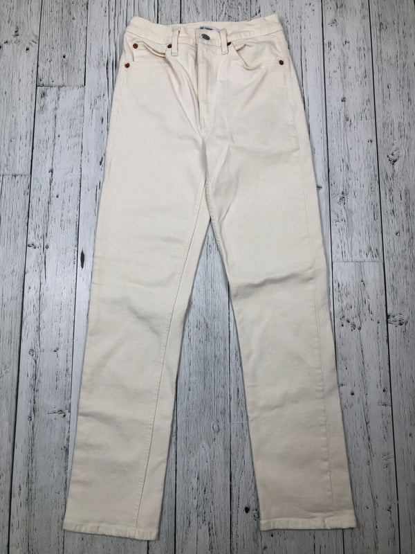 Re/Done white straight jeans - Hers S/26