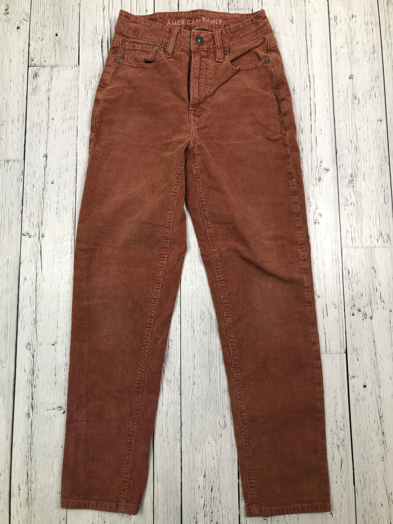 American Eagle orange mom straight jean - Hers XS/00