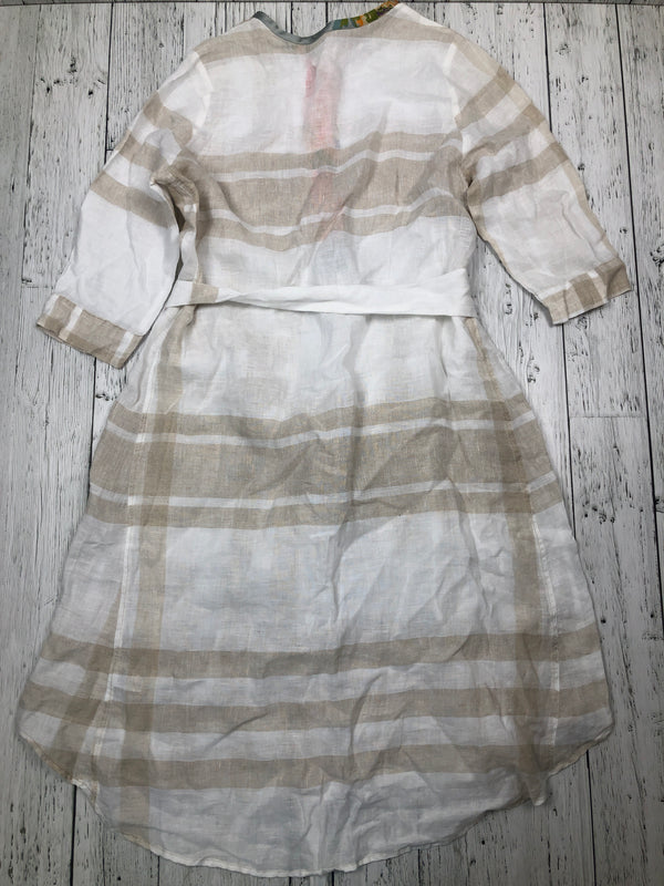 Alembika brown white striped dress - Hers S