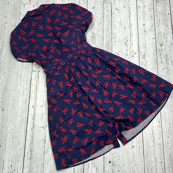 ModCloth navy red patterned dress - Hers M