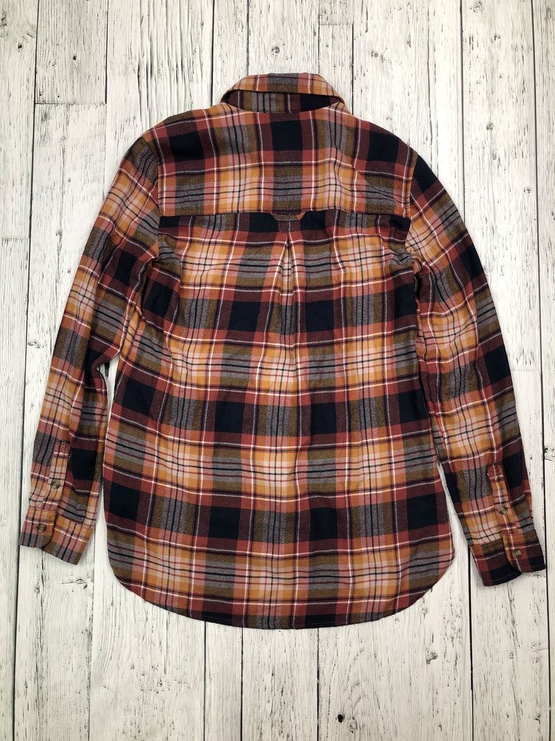 American Eagle brown plaid flannel - Hers XS