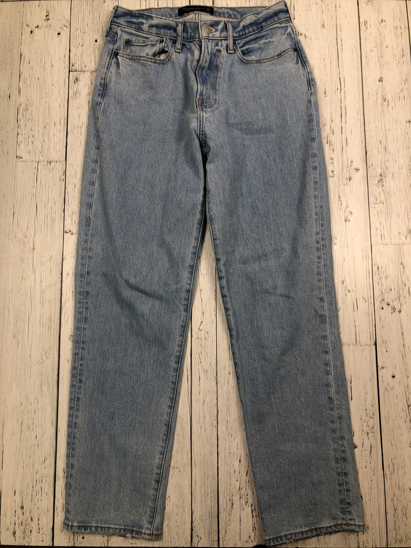 Abercrombie&Fitch blue vintage stretch athletic loose jeans - Hers S/28x32