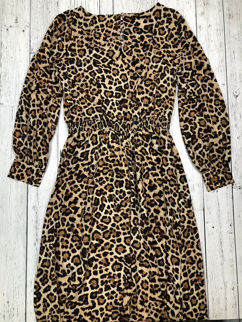 Loft brown patterned dress - Hers M