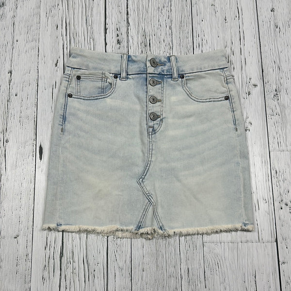 American Eagle Light Wash Jean Skirt - Hers S/4