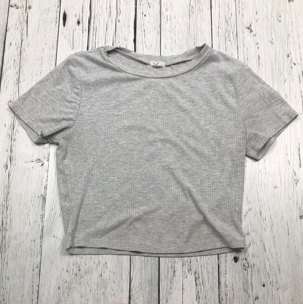 Garage grey cropped t-shirt - Hers S