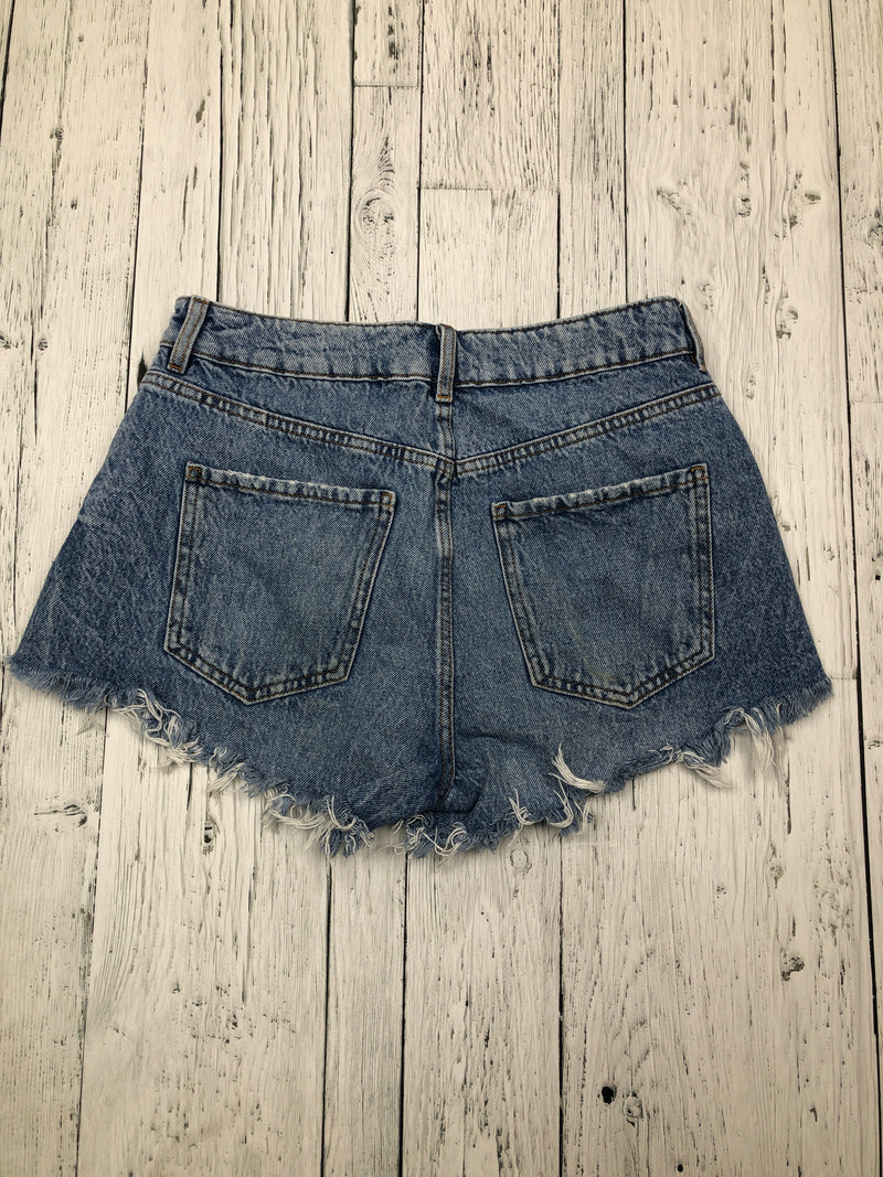 Garage blue distressed denim shorts - Hers S/7/28