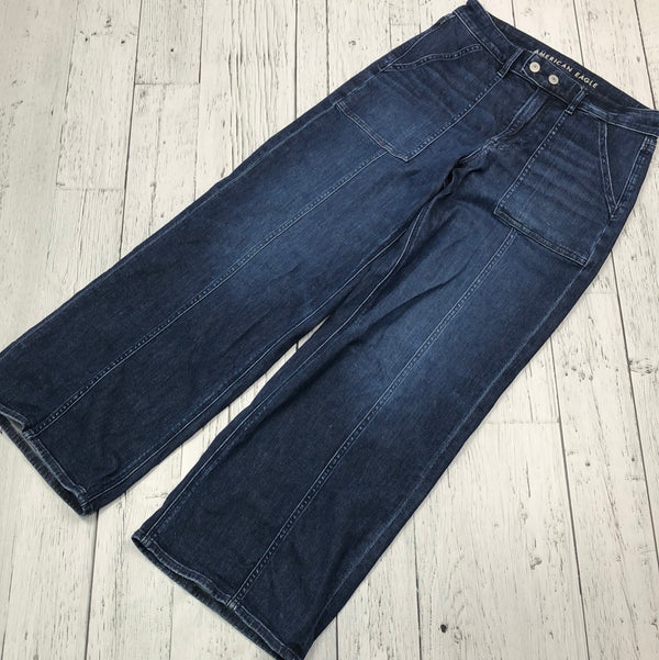 American Eagle blue wide leg jeans - Hers S/6