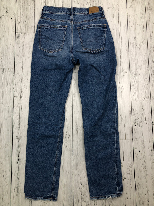 American Eagle super high rise straight jeans - Hers XS/0 short