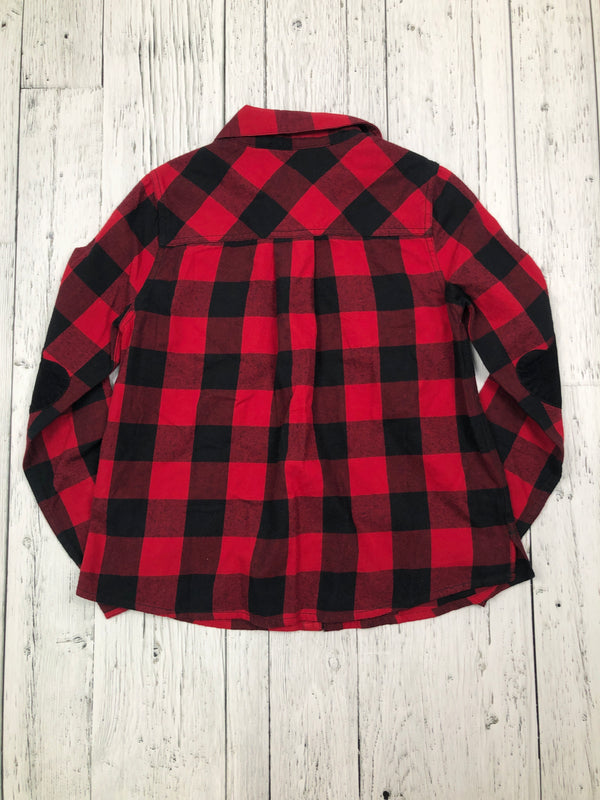 Roots red black plaid shirt - Girls 11/12