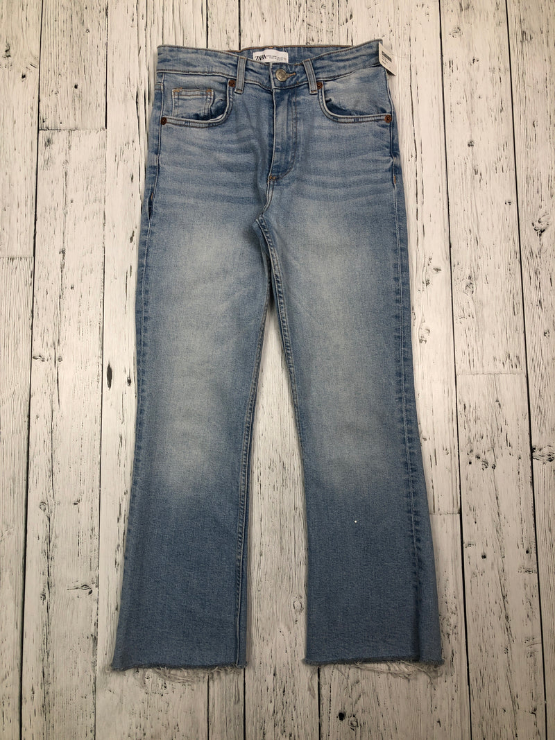 Zara light blue flared jeans- Hers 2/XS