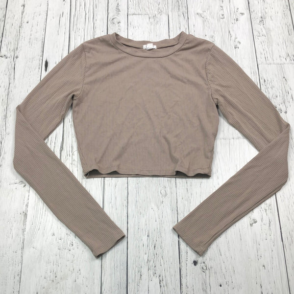 Garage brown cropped long sleeve - Hers S