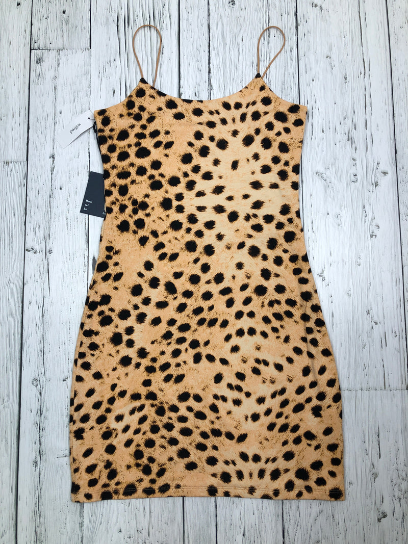 Wilfred Aritzia brown black patterned dress - Hers S