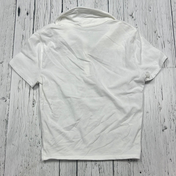 Hollister white cropped shirt - Hers XS