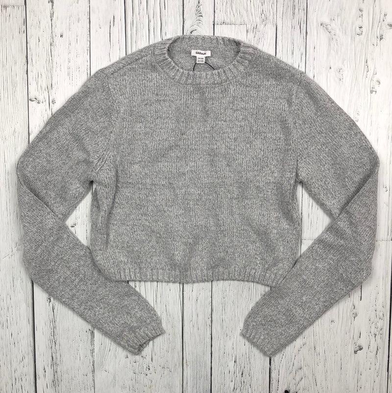 Garage grey cropped sweater - Hers XS