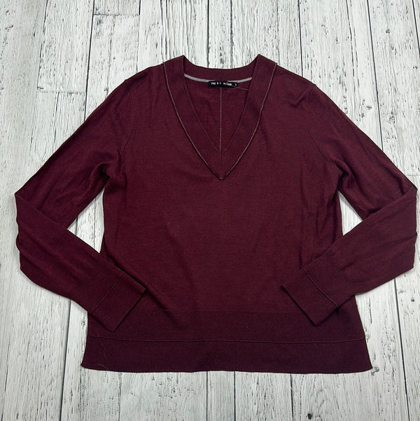 rag & bone Burgundy Knit Sweater - Hers L